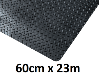 picture of Kumfi Tough Premium Anti-Fatigue Mat Black - 60cm x 23m Roll - [BLD-KU275BL]