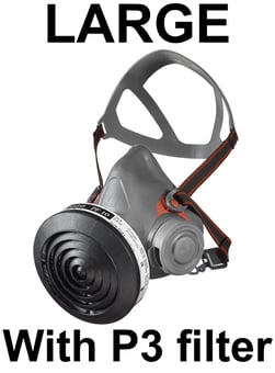 picture of 3M Reusable Half Face Mask and P3 Particulate Filter Kit - Large - [3M-HF-3031]