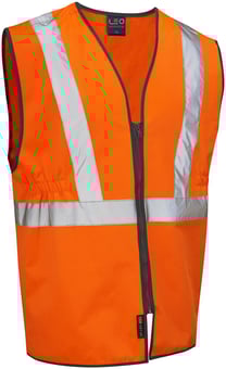 Picture of Leo Copplestone Railway Hi Vis Orange Waistcoat - LE-W16-O