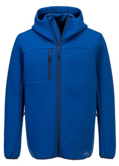 picture of Portwest KX372 - KX3 Sport Zip Hooded Sweater - Quartz Blue - PW-KX372QBR