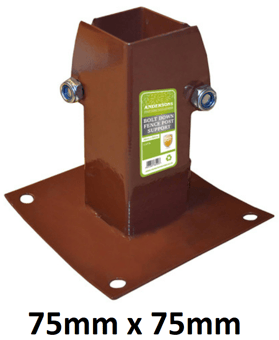 picture of Bolt Down Fence Post Support - 75 x 75mm - [CI-CJ313L]