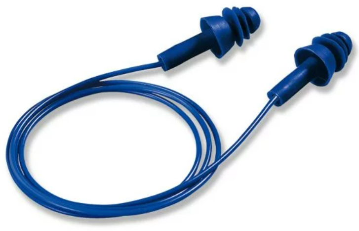 Uvex Whisper+ Detec Reusable Corded Earplugs Blue 27 dB - [TU-2111239]