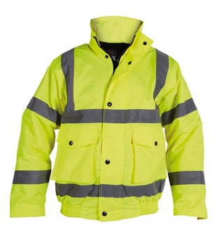 Picture of Proforce - Yellow Class 3 Hi Viz Bomber Jacket - BR-HJ44YL