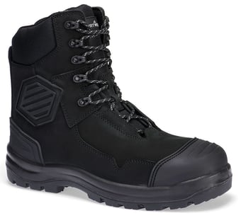 picture of Portwest FD22 - Composite Leather Shin Boot - S3S HRO FO SC HI CI AN LG SR - Black - PW-FD22BKR