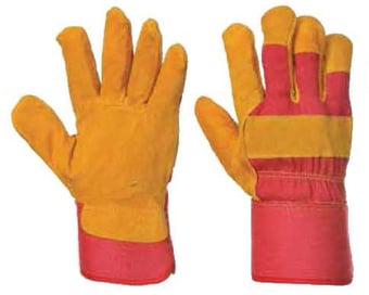 picture of Portwest A225 Fleece Lined Rigger Red Gloves - Pair - [PW-A225RER]