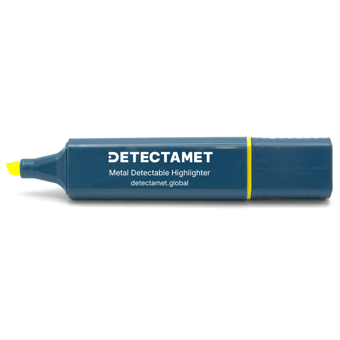 picture of Detectable Non Retractable Yellow Highlighter With Chisel Tip - [DT-150-A06-P05-A08]