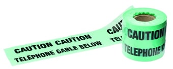 Picture of Ultratape Underground Marker Tape - Telephone Cable Below - 150mm x 365m - [ULT-0026150365TE]