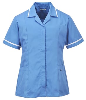 picture of Portwest - Ladies Classic Tunic - Hospital Blue - Kingsmill 190g - PW-LW20HBR