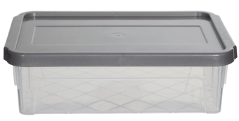 picture of Whitefurze 0.8L Spacemaster Extra Storage Box - Assorted Colours - [WHF-S12S008X] - (DISC-W)