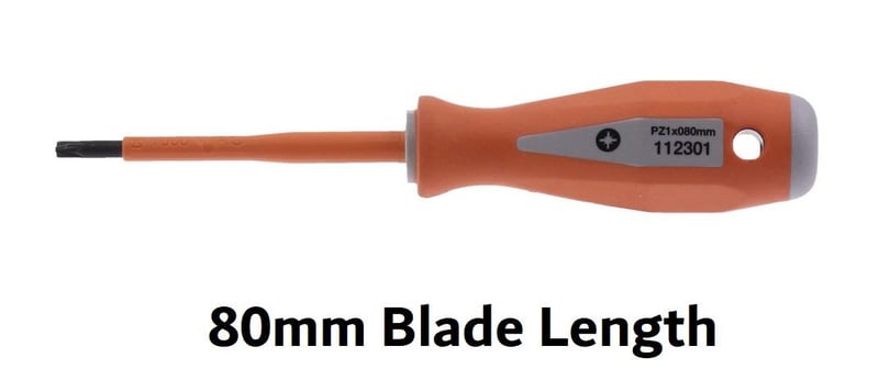 Boddingtons Premium Insulated Screwdriver Slotted Pozi Terminal
