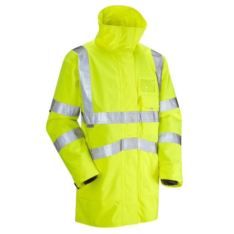 picture of Clovelly - Yellow Breathable Executive Anorak - Conforms to EN ISO 20471 Class 3 - LE-A04-Y