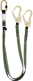 picture of Kratos Forked Energy Absorbing Webbing Lanyard 1.80 mtr and Connectors - [KR-FA-30-400-18]