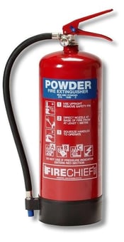 picture of Firechief 6kg Powder Fire Extinguisher - ABC Fires - [HS-FXP6]