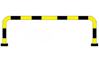 Picture of BLACK BULL FLEX Protection Guard - Indoor Use - (H)640 x (W)2000mm - Yellow/Black - [MV-196.28.884]