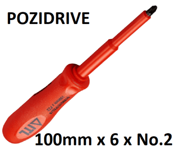 picture of ITL - Insulated Pozi Screwdriver - 100mm x 6 x No.2 - [IT-01990]