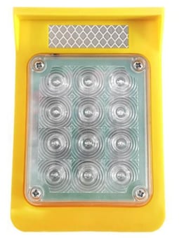 picture of Way4Now Amber LED Solar Traffic Warning Cone Light With Sensor - [NBD-HL76906] - (DISC-W)