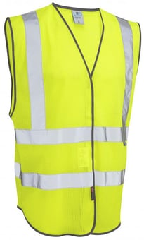 Picture of LEO - Arlington Yellow Hi-Vis Waistcoat - LE-W04-Y