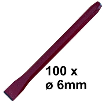 picture of Faithfull Red Cold Chisel - 100 x 6mm - [TB-FAI414] - (DISC-W)