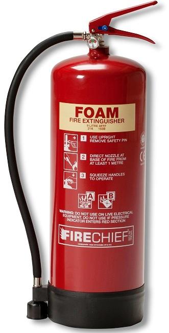 Firechief 9L Foam Fire Extinguisher - A and B Fires - [HS-FXF9] - (LP) (DISC-R)