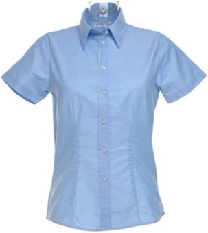 Picture of Kustom Kit Ladies Short Sleeved Shirt - Light Blue - BT-KK360-LB