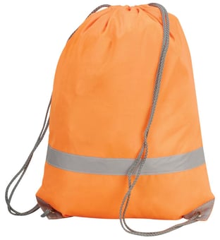 picture of Shugon Hi-Vis Orange Stafford Drawstring Tote Backpack - [BT-SH5892-O]