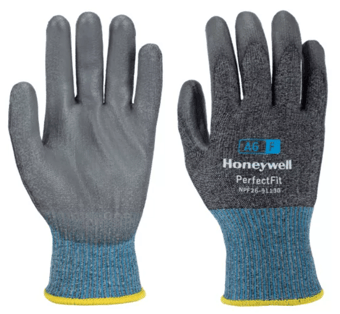 picture of Honeywell Perfect Fit 13G A6/F Polyurethane Coated Grey Gloves - HW-NPF26-9113G
