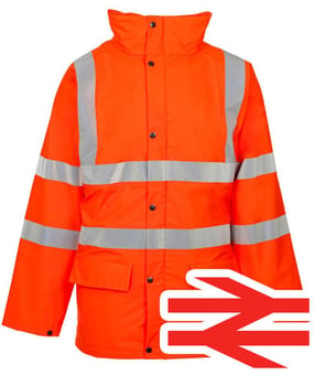 picture of Orange Storm-Flex PU Parka Jacket - Breathable - ST-37781