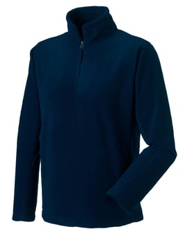 picture of Russel 874M Adult 1/4 Zip Outdoor Fleece - Navy Blue - BT-874M-NAVY