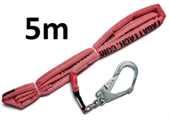 picture of TAGATTACH 25mm Grip Rope Tag Line c/w Steel Snap Hook 5mtr - [TAG-25GR5-SSH]