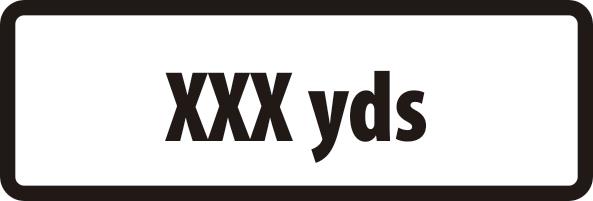 Picture of Supplementary Plate ‘xxx yds’ – ZIN (685 x 275mm) – [SCXO-CI-14741]