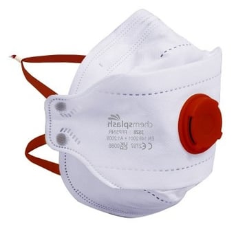 Picture of Chemsplash FFP3 Valved Fold Flat Into Cup Mask - Pack of 10 - [BG-3528]