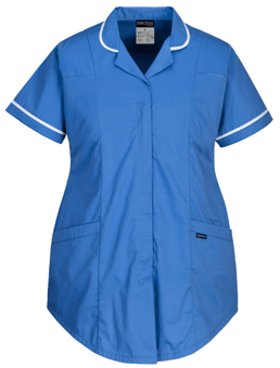 picture of Portwest - Stretch Maternity Tunic - Hamilton Blue - Kingsmill Polycotton - 145g - PW-LW18HBR