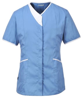 picture of Portwest - Ladies Modern Tunic - Hospital Blue - Kingsmill 190g - PW-LW13HBR