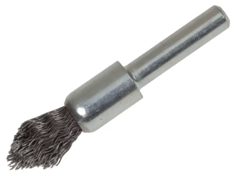 picture of Lessmann Pointed End Brush with Shank 12/60 x 20mm - 0.30 Steel Wire - [TB-LES451162]