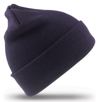 picture of Result Woolly Navy Ski Hat - Heavyweight Knit - [BT-RC29-NAVY]