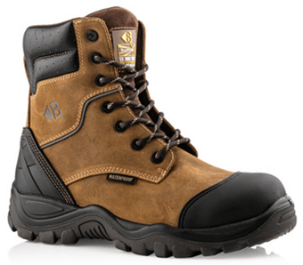 Picture of Buckshot BSH008 High Leg Safety Lace Zip Boot Dark Brown S3 HRO SRC - BKT-BSH008 - (LP)