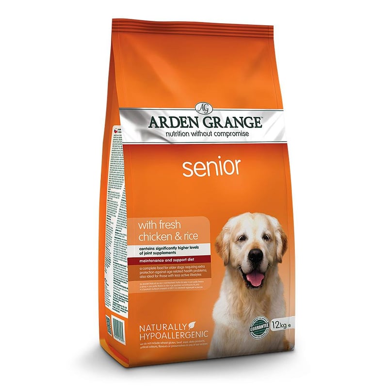 picture of Arden Grange - 12kg Senior Chicken & Rice Dry Dog Food - [CMW-AGDS02]