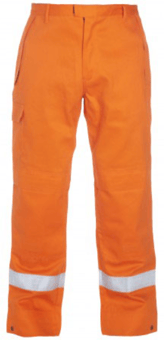 picture of Hydrowear Meddo Multi Cvc Fire Retardant Anti-static Trousers - Orange - BE-HYD043510OR