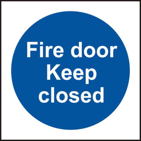 picture of Spectrum Fire door keep closed – SAV (100 x 100mm) - SCXO-CI-11340