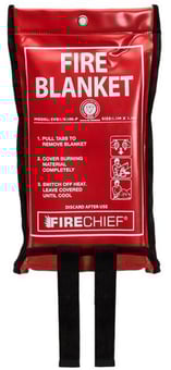 Picture of K100 1.1m x 1.1m Fire Blanket in Soft Vinyl Pouch - [HS-SVB1/K100-P]