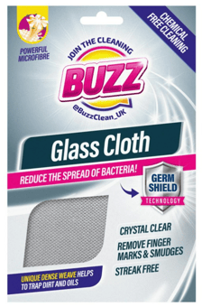 picture of Buzz Microfibre Glass Cloth with Germ Shield - [OTL-319895]