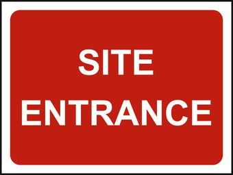 picture of Spectrum 1050 x 750mm Temporary Sign & Frame – Site Entrance – [SCXO-CI-13164]