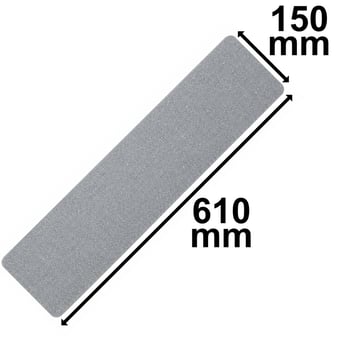 picture of Heskins Self Adhesive Anti Slip Strips - Grey - 610 x 150mm - [HE-H3401GR]