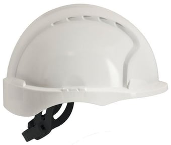 Picture of JSP - The New EVO2 Non Vented White Safety Helmet - Short Peak & Slip Ratchet Harness - [JS-AJG030-000-100] - (DISC-R)