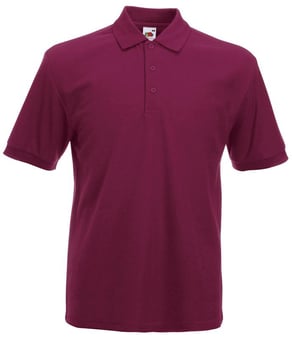 Picture of Fruit Of The Loom Heavyweight Piqué Polo - Burgundy Red - BT-63204-BGD