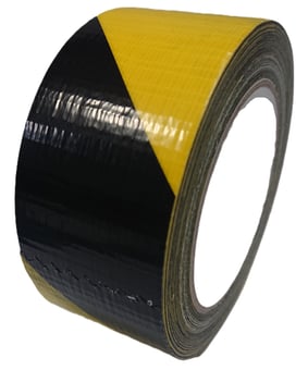 picture of Ultratape Black and Yellow Hazard Cloth Tape - 50mm x 33mm - [ULT-00415033BY]