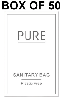 picture of Pure Boxed Sanitary Bag - Box of 50 - [MCS-PURBSB]