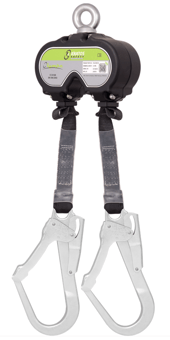 Picture of Kratos Double Retractable Fall Arrest Webbing Block With Lanyards - 2 Mtr - [KR-FA2050002]