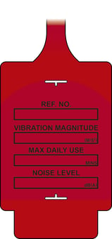 Picture of AssetTag Flex - Vibration Control - Red - Pack of 10 - [CI-TGF0310R]