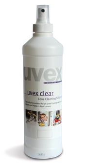 picture of Uvex - Lens Cleaning Solution - 500ml Cleaning Fluid - Suitable for all Viewing Lenses - [TU-9972-101]